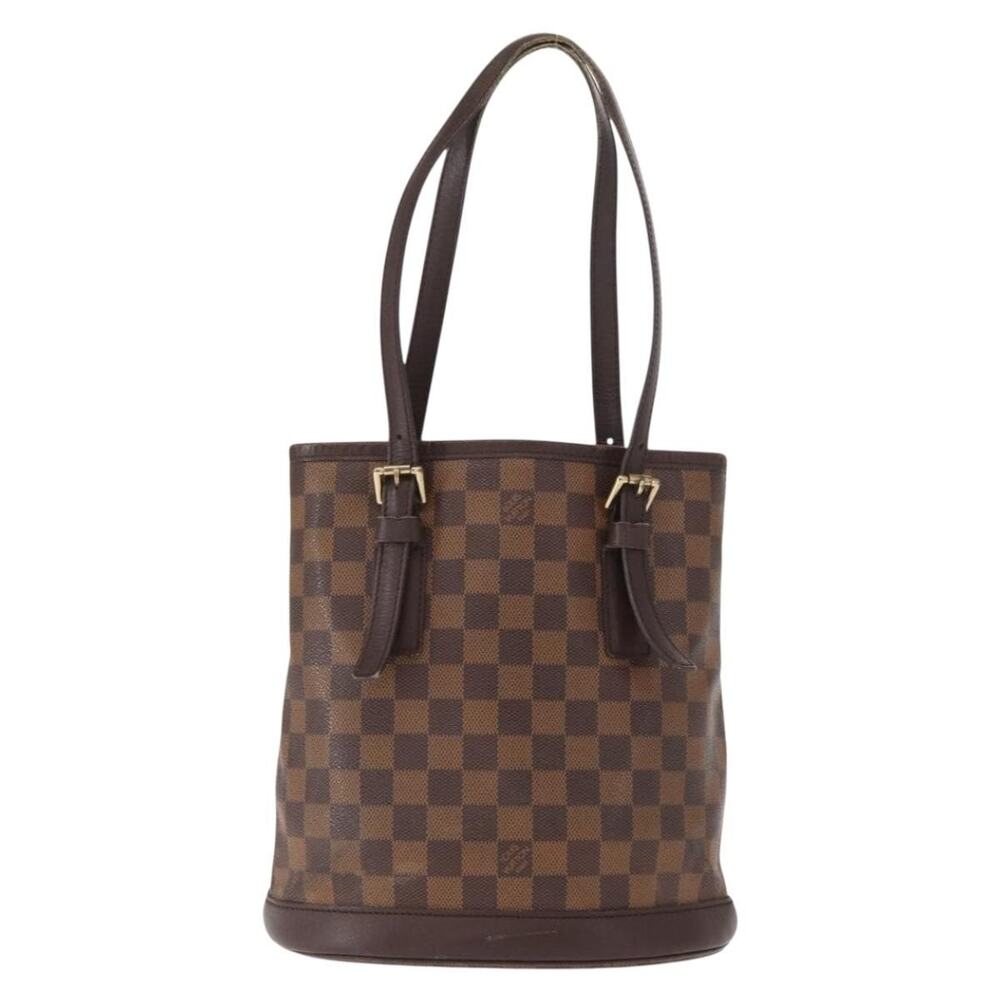 Louis Vuitton Damier Ebene Marais Shoulder Bag Brown